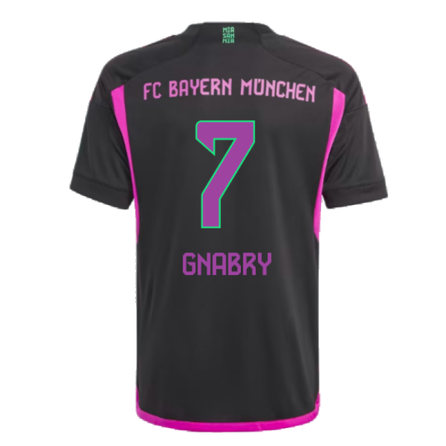 2023-2024 Bayern Munich Away Shirt (Kids) (Gnabry 7)-Vantage Point Soccer