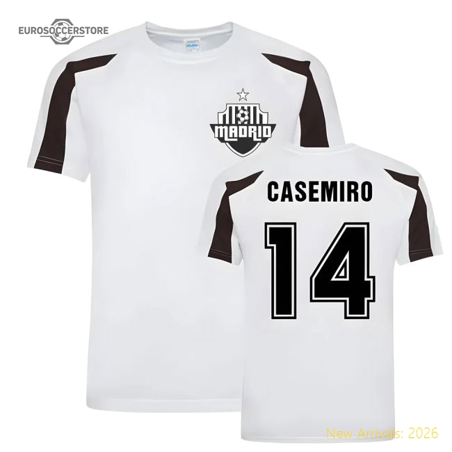 Casemiro Madrid Sports Training Jersey (White)-Vantage Point Soccer