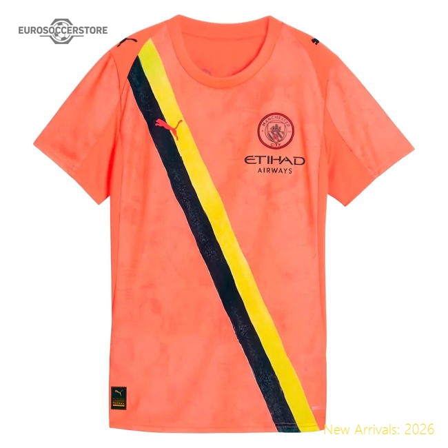 2025-2026 Manchester City CWC Goalkeeper Shirt (Neon Sun) - Womens (Carson 33)-Vantage Point Soccer