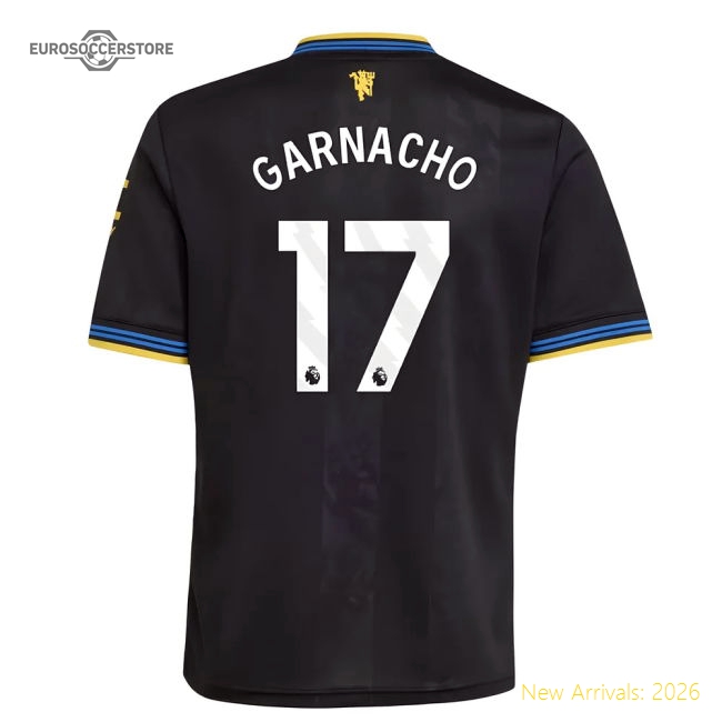 2025-2026 Man Utd Third Shirt (Kids) (Garnacho 17)-Vantage Point Soccer