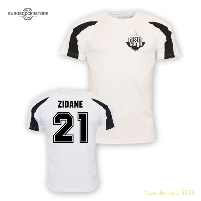 Zinedine Zidane Juventus Sports Training Jersey (white)-Vantage Point Soccer