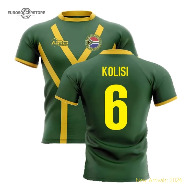 2025-2026 South Africa Springboks Flag Concept Rugby Shirt (Kolisi 6)-Vantage Point Soccer
