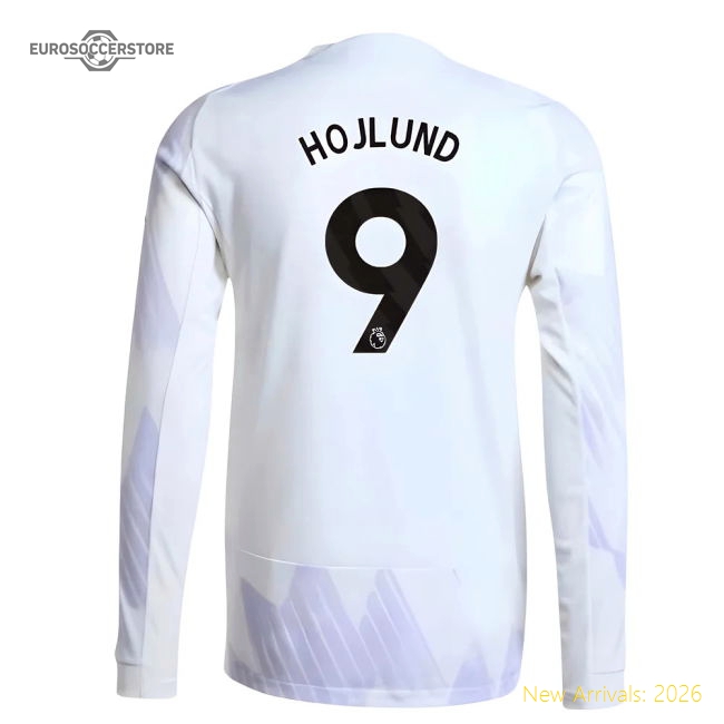 2025-2026 Man Utd Authentic Long Sleeve Away Shirt (Hojlund 9)-Vantage Point Soccer