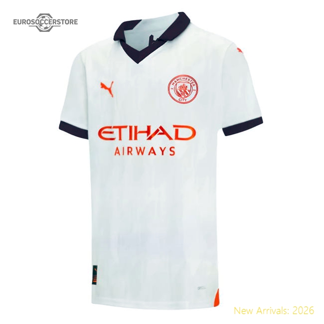 2023-2024 Man City Away Shirt (Kids) (Doku 11)-Vantage Point Soccer