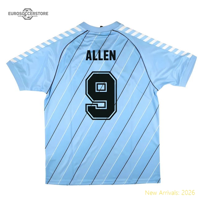 Tottenham 1985/87 Retro Hummel Away Shirt (Allen 9)-Vantage Point Soccer
