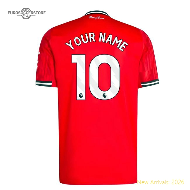 2025-2026 Man Utd Home Shirt (Your Name)-Vantage Point Soccer