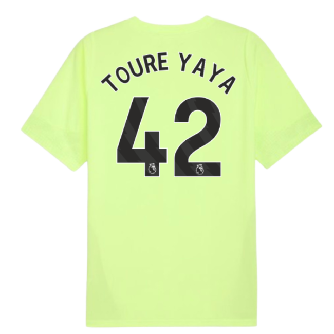 2025-2026 Man City Training Jersey (Fizzy Apple) (Toure Yaya 42)-Vantage Point Soccer