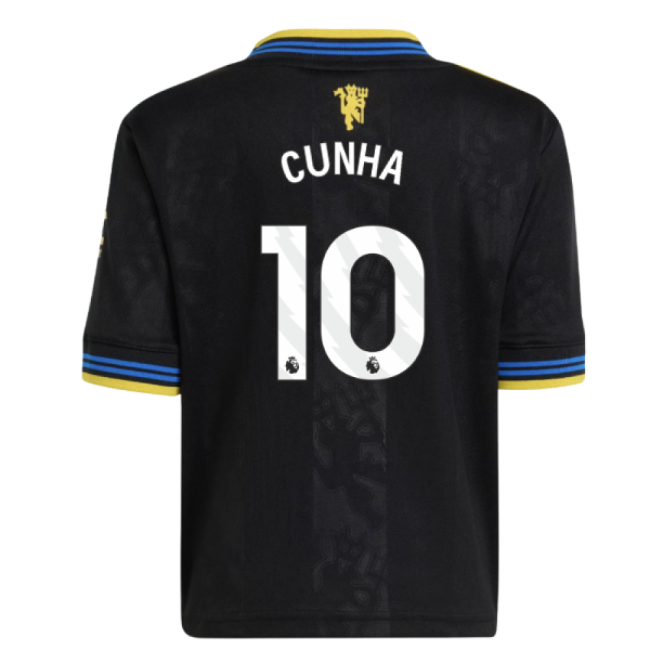 2025-2026 Manchester United Third Mini Kit (Cunha 10)-Vantage Point Soccer