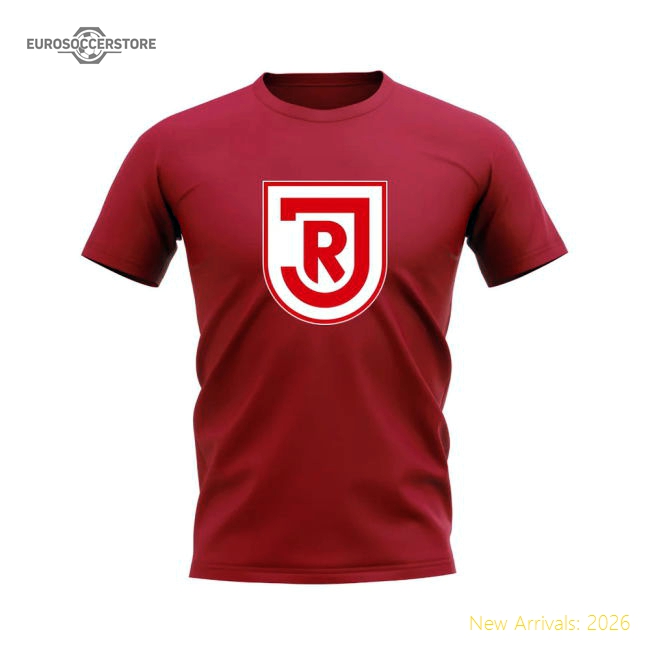Jahn Regensburg Badge T-shirt (Red)-Vantage Point Soccer