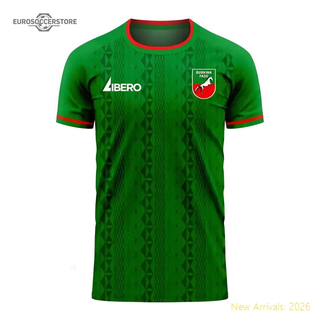 Burkina Faso 2025-2026 Home Concept Football Kit (Libero) - Baby-Vantage Point Soccer