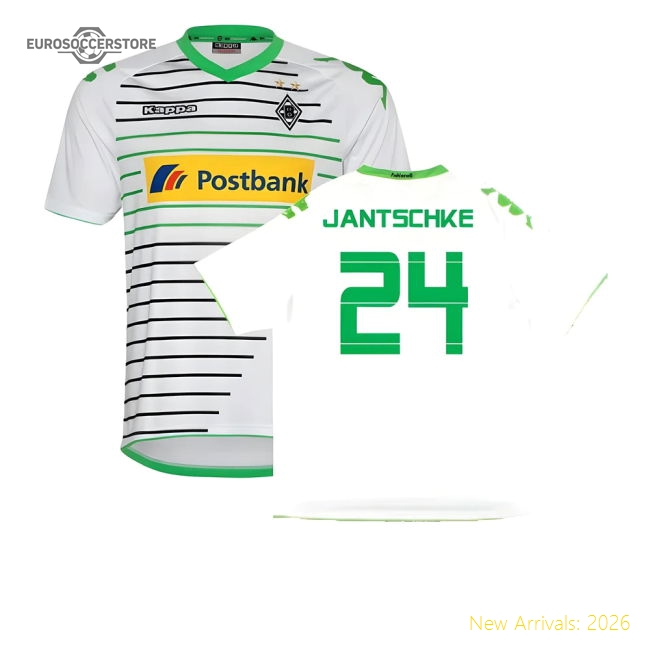 Borussia Monchengladbach 2013-14 Home Shirt ((Excellent) XXL) (Jantschke 24)-Vantage Point Soccer