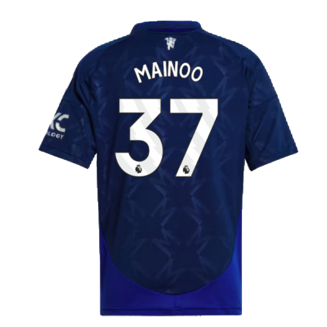 2024-2025 Man Utd Away Shirt (Kids) (Mainoo 37)-Vantage Point Soccer