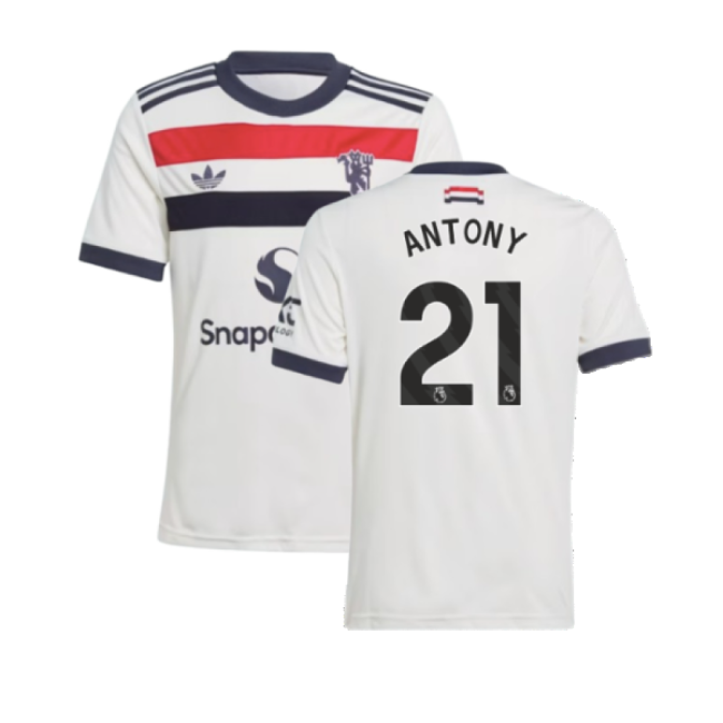 2024-2025 Man Utd Third Shirt (Kids) (Antony 21)-Vantage Point Soccer