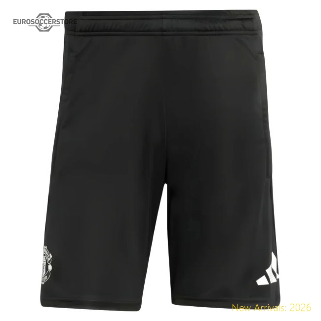 2025-2026 Man Utd Training Shorts (Black)-Vantage Point Soccer