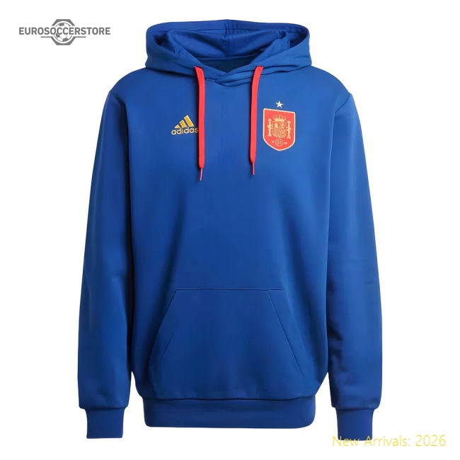 2024-2025 Spain DNA Hooded Top (Blue)-Vantage Point Soccer