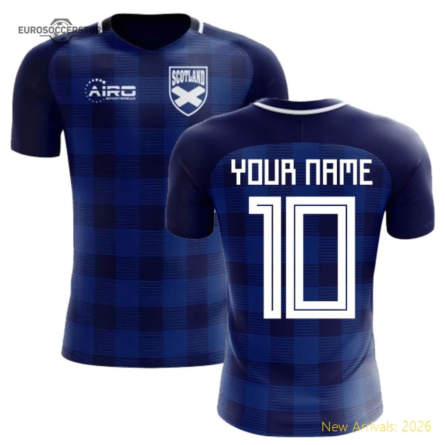 2025-2026 Scotland Tartan Concept Football Shirt (Your Name)-Vantage Point Soccer