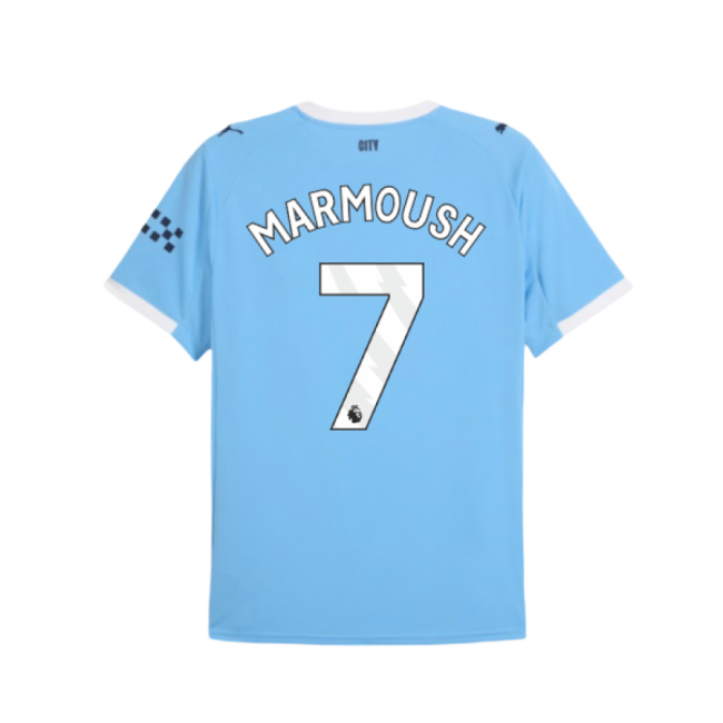 2025-2026 Man City Home Shirt (Marmoush 7)-Vantage Point Soccer