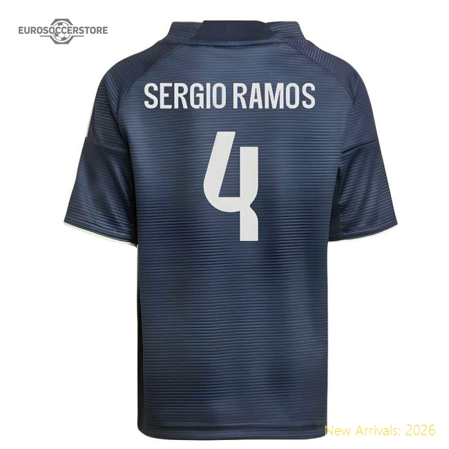 2025-2026 Real Madrid Away Mini Kit (Sergio Ramos 4)-Vantage Point Soccer
