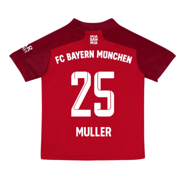 2021-2022 Bayern Munich Home Mini Kit (MULLER 25)-Vantage Point Soccer