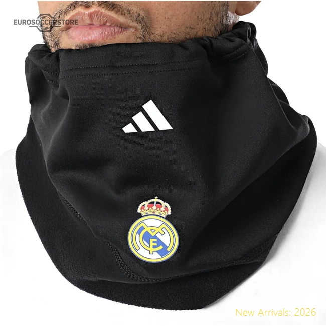 2025-2026 Real Madrid Neckwarmer (Black)-Vantage Point Soccer