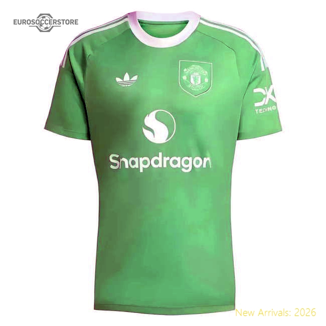 2025-2026 Man Utd Third Goalkeeper Shirt (Green)-Vantage Point Soccer