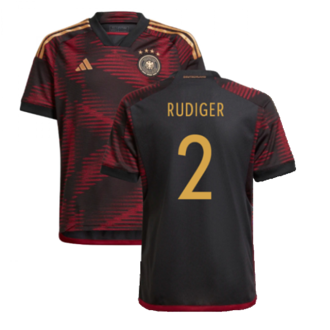 2022-2023 Germany Away Shirt (Kids) (RUDIGER 2)-Vantage Point Soccer