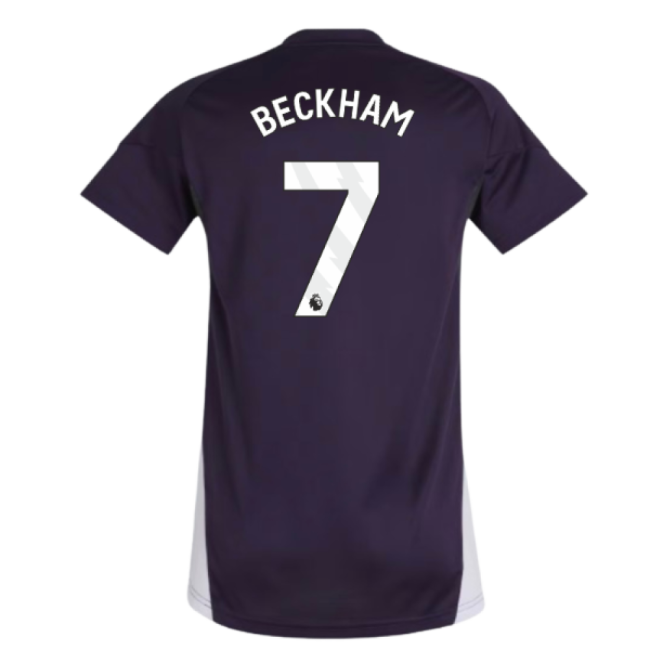 2025-2026 Man Utd Training Jersey (Aurora Plum) - Womens (Beckham 7)-Vantage Point Soccer
