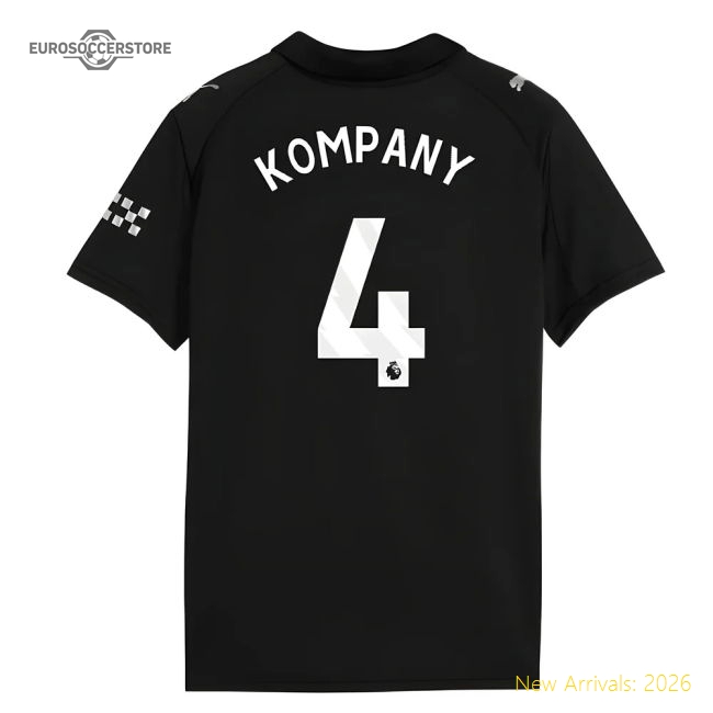 2025-2026 Man City Away Shirt (Kids) (Kompany 4)-Vantage Point Soccer
