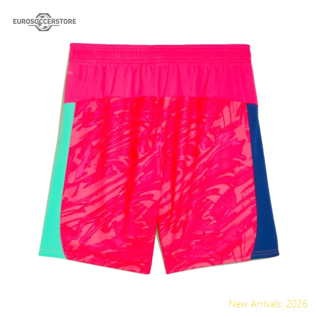 2025-2026 Man City Goalkeeper Home Shorts (Pink)-Vantage Point Soccer
