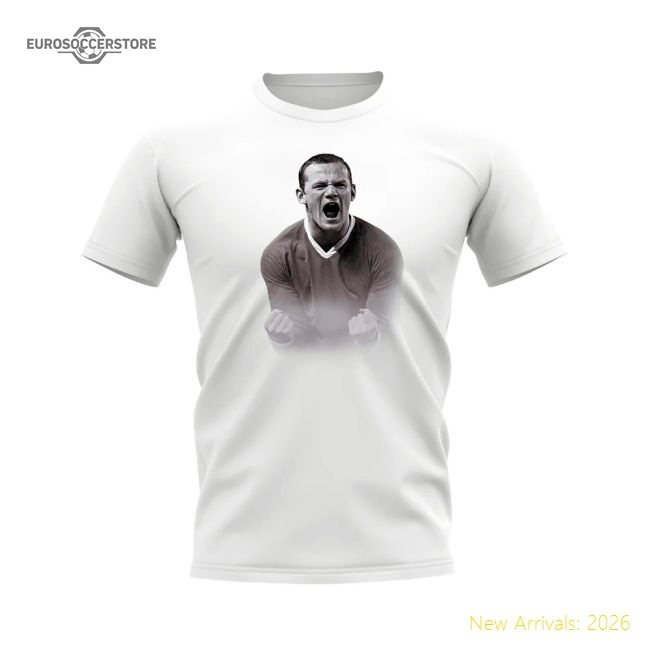 Wayne Rooney Manchester United Legend T-Shirt (White)-Vantage Point Soccer