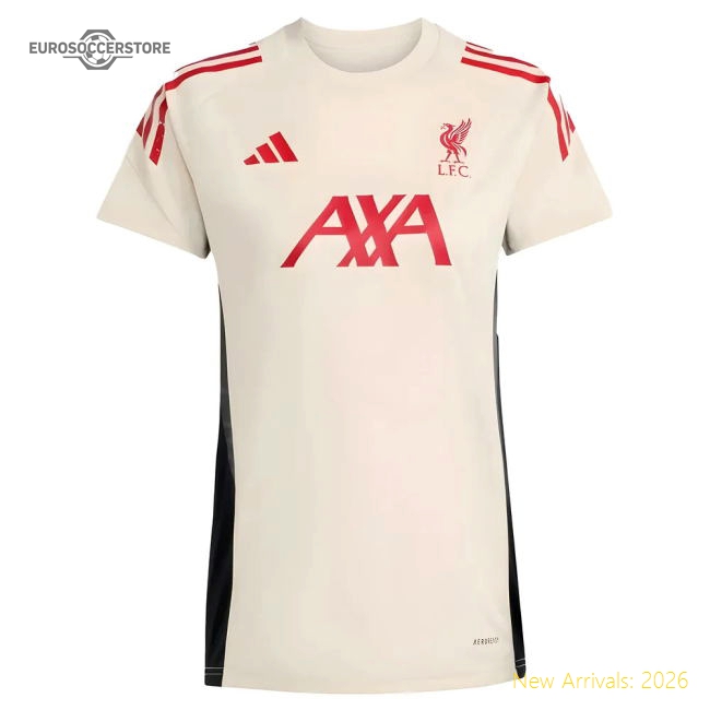 2025-2026 Liverpool Training Jersey (White) - Womens-Vantage Point Soccer