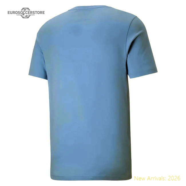 2025-2026 Man City FtblESS Tee (White) - Kids-Vantage Point Soccer
