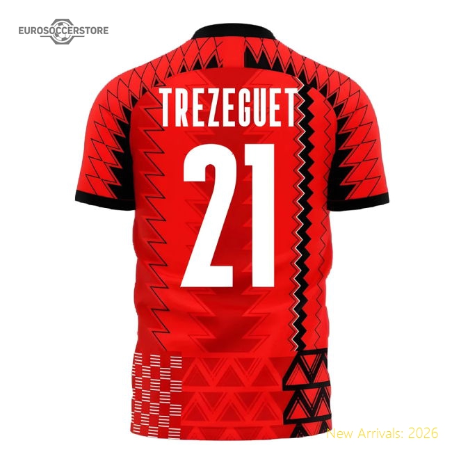 Egypt 2025-2026 AFCON Concept Football Kit (Libero) (TREZEGUET 21)-Vantage Point Soccer