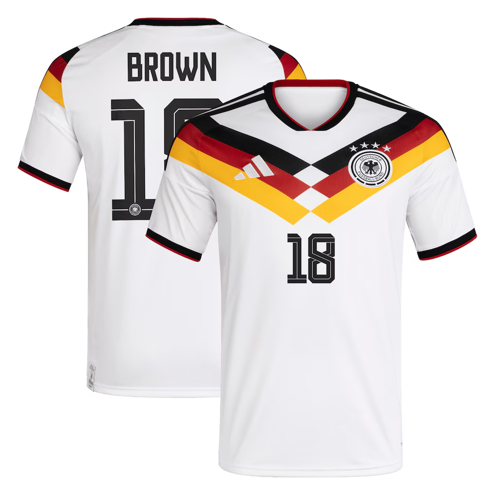 adidas Germany Home Shirt 2026 (Brown 18) | Vantage Point Soccer