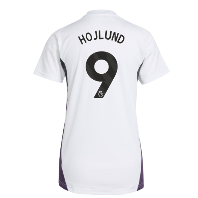 2025-2026 Man Utd Training Jersey (White) - Womens (Hojlund 9)-Vantage Point Soccer