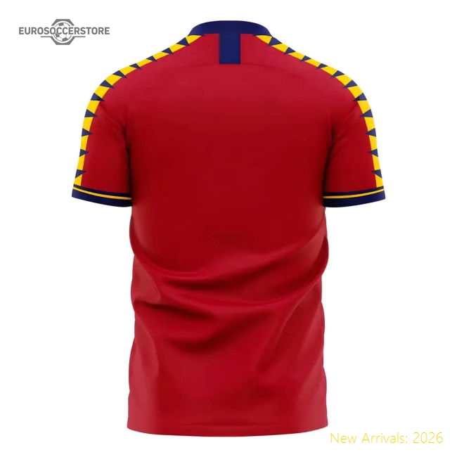 Spain 2025-2026 Home Concept Football Kit (Libero)-Vantage Point Soccer