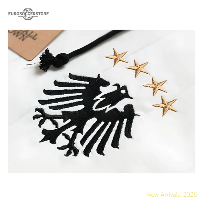 Germany Home Retro Shirt with Laces Die Adler-Vantage Point Soccer