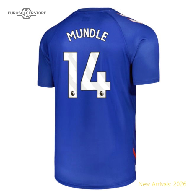 2025-2026 Sunderland Away Pre-Match Jersey (Blue) - Kids (Mundle 14)-Vantage Point Soccer