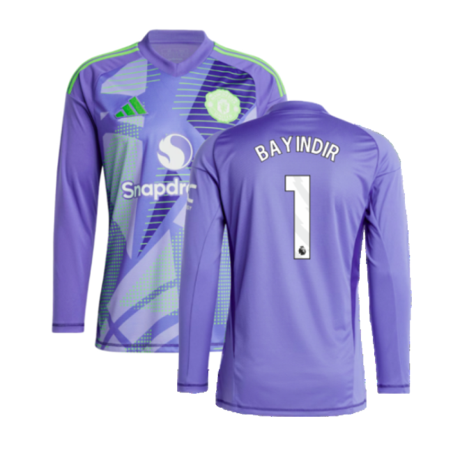2024-2025 Man Utd Home LS Goalkeeper Shirt (Purple) (Bayindir 1)-Vantage Point Soccer