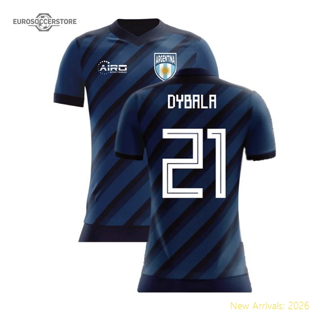 2025-2026 Argentina Concept Shirt (Dybala 21) - Kids-Vantage Point Soccer