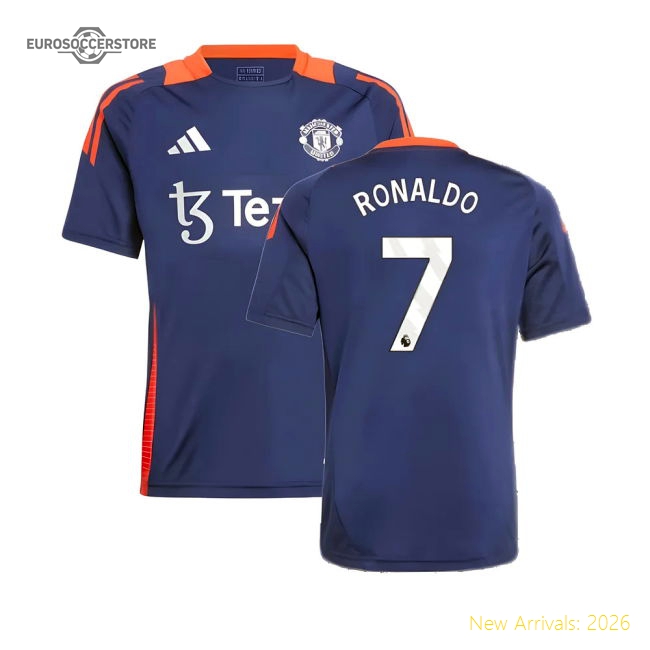 2024-2025 Man Utd Training Jersey (Night Indigo) - Kids (Ronaldo 7)-Vantage Point Soccer