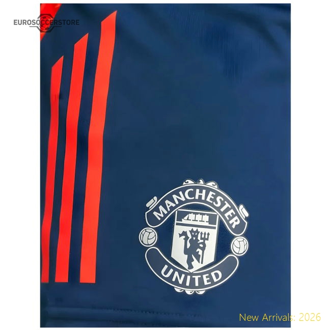 2024-2025 Man Utd Training Shorts (Night Indigo)-Vantage Point Soccer
