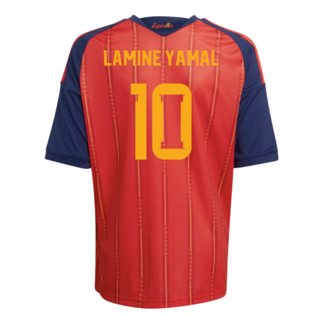 2026-2027 Spain Home Shirt (Kids) (Lamine Yamal 10)-Vantage Point Soccer