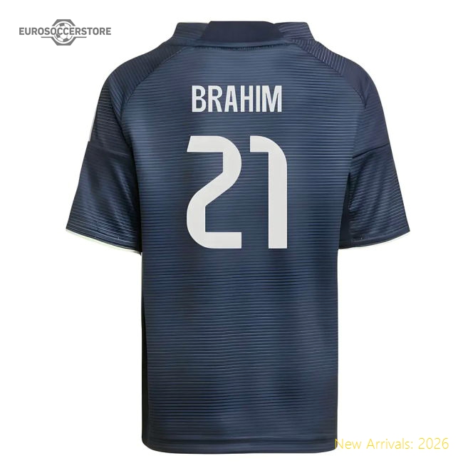 2025-2026 Real Madrid Away Mini Kit (Brahim 21)-Vantage Point Soccer