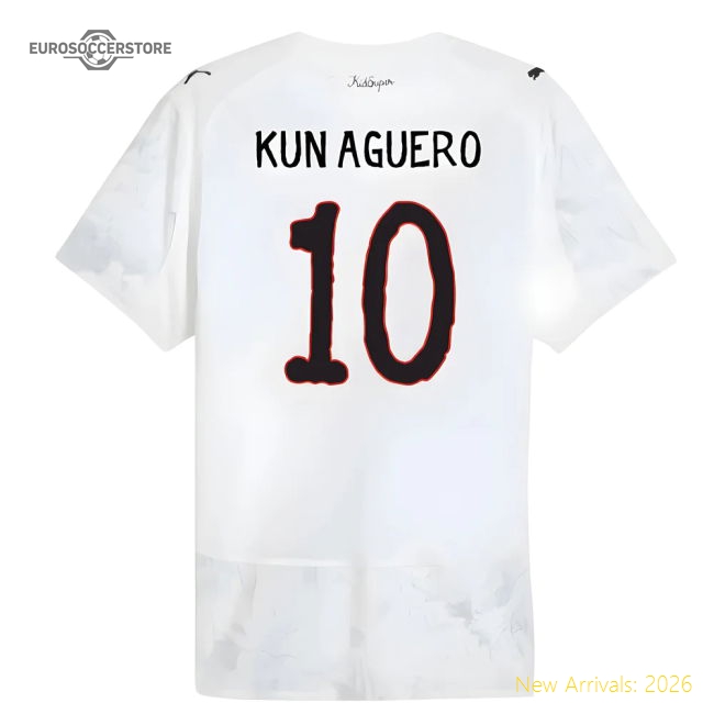 2025-2026 KIDSUPER x Manchester City CWC Authentic Shirt (White) (Kun Aguero 10)-Vantage Point Soccer