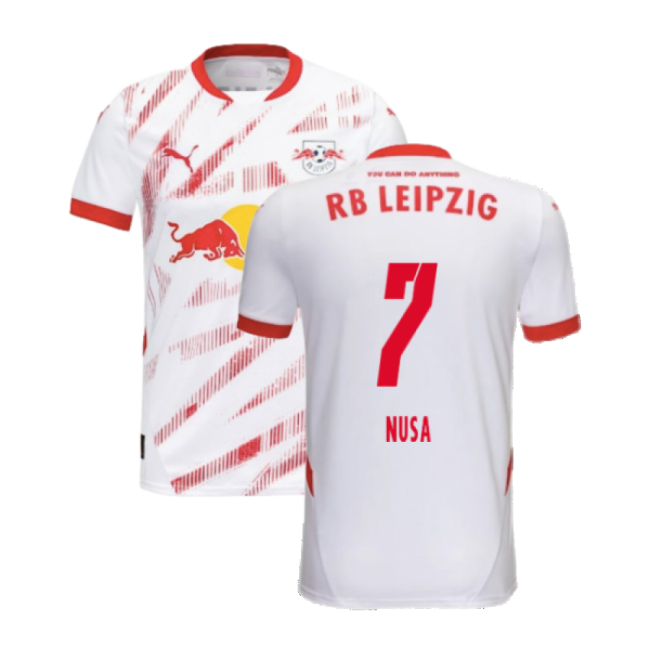 2024-2025 Red Bull Leipzig Home Shirt (Kids) (Nusa 7)-Vantage Point Soccer