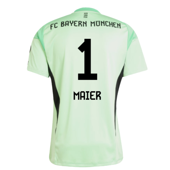 2025-2026 Bayern Munich Home Goalkeeper Shirt (Glory Mint) (Maier 1)-Vantage Point Soccer