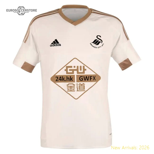 2015-2016 Swansea City Adidas Home Football Shirt (Kids)-Vantage Point Soccer