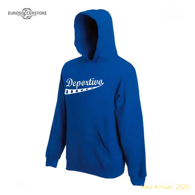 Deportivo La Coruna Supporters Hoody (Blue)-Vantage Point Soccer