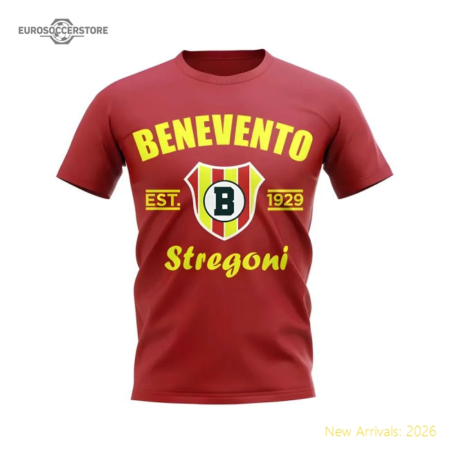Benevento Calcio Established Football T-Shirt (Red)-Vantage Point Soccer